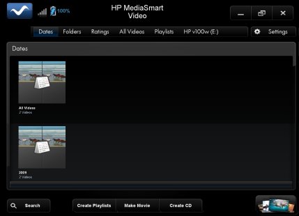 Hp mediasmart software home video